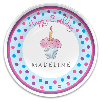 Birthday Cupcake Childen's Plate